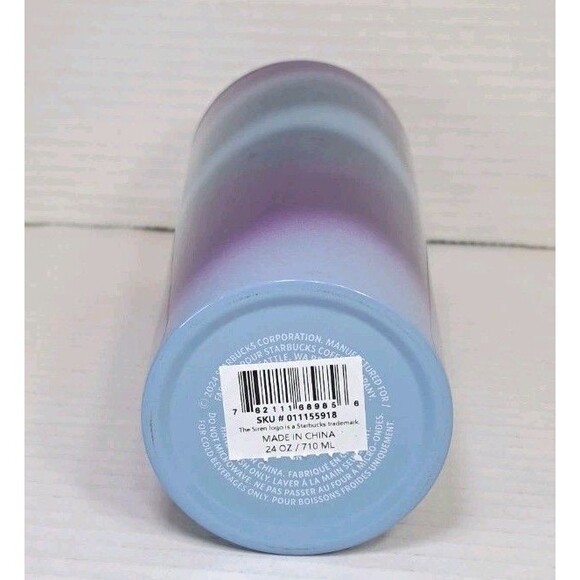 Starbucks Ombre Tumbler 24oz Venti Gradient Cold Cup Reusable Limited Edition - Picture 4 of 4